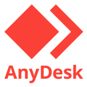 Icon representing AnyDesk remote desktop software download, featuring the AnyDesk logo and a download arrow.